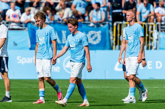 Malmö FFs Anton Höög, Johan Karlsson och Daniel
