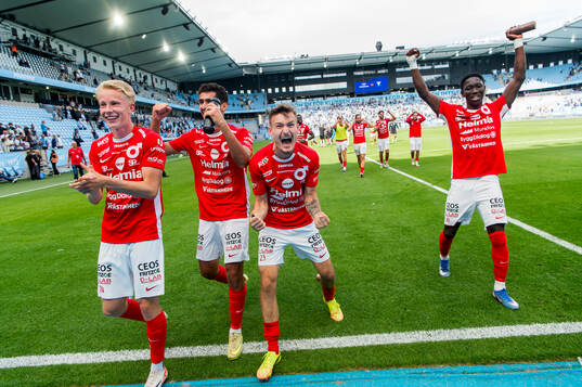 Degerfors Olle Leonardsson, Karim Boutera, Robin Dzabic och