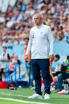 Malmö FFs huvudtränare Gaute Helstrup