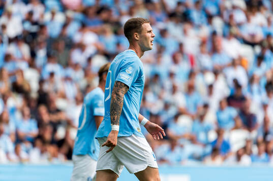 Malmö FFs Diego Garcia deppar
