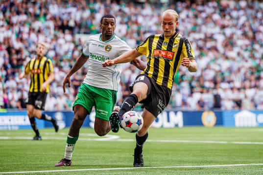 Hammarbys Paulos Abraham och Häckens Harry Hilvenius
