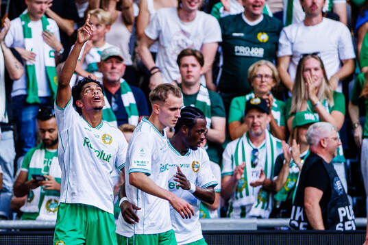 Hammarbys Waylon Renecke jublar