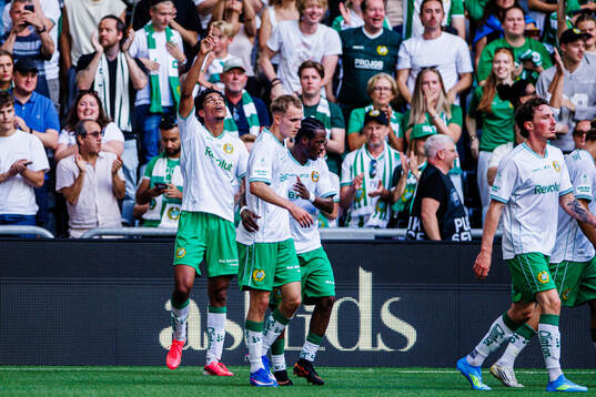 Hammarbys Waylon Renecke jublar