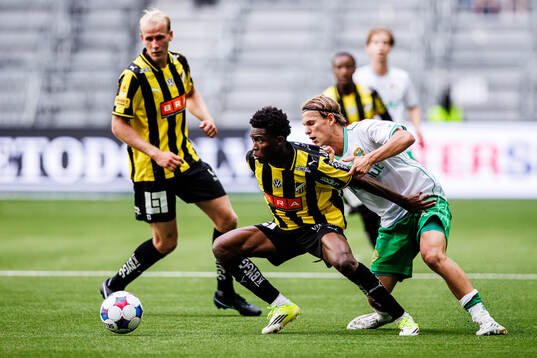 Hammarbys Ibrahima Breze Fofana och Hammarbys Markus