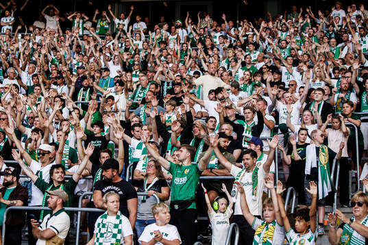 under fotbollsmatchen i Allsvenskan mellan Hammarby och