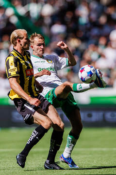 Häckens Harry Hilvenius och Hammarbys Victor Lind