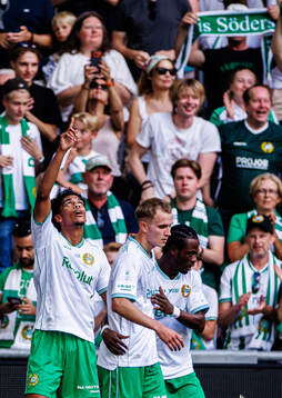 Hammarbys Waylon Renecke jublar