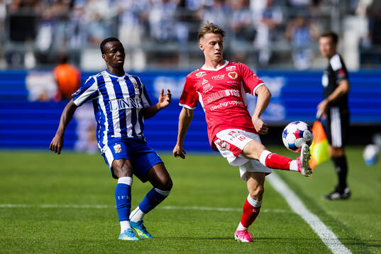 IFK Göteborgs Issaka Seidu och Kalmars Marius Söderbäck