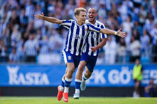 IFK Göteborgs Alfons Borén jublar
