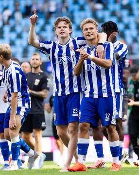 IFK Göteborgs Kolbeinn Thordarson och Alfons Borén tackar