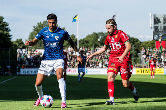 Halmstads Rami Kaib och GAISs Oscar Pettersson