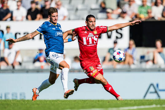 Halmstads Gabriel Wallentin och GAIS Nikola Vasic