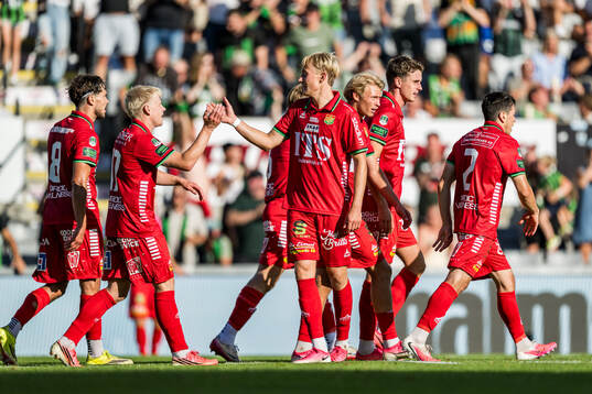 GAIS spelare jublar