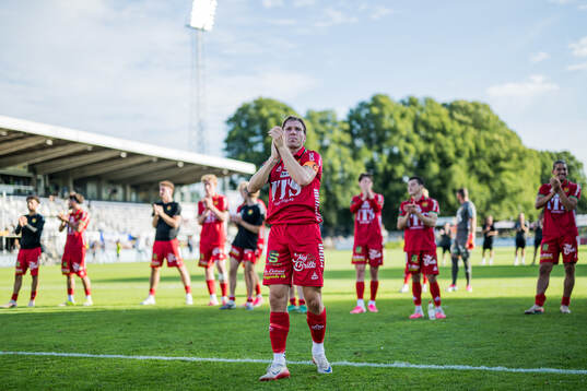 GAIS Oskar Ågren jublar