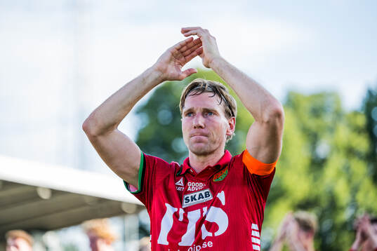 GAISs Oskar Ågren jublar