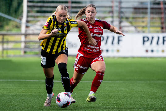 Häckens Tilde Karlsson och Piteås Alexandra Hellekant