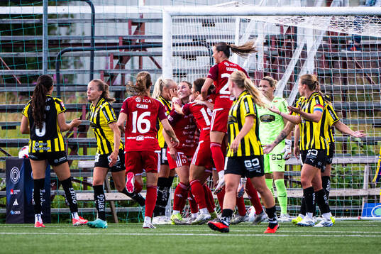 Piteås spelare jublar