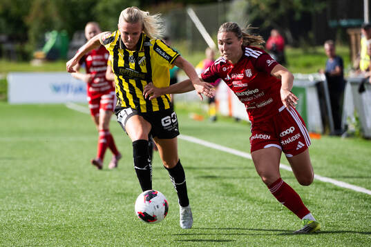 Häckens Josefine Rybrink och Piteås Alexandra Hellekant
