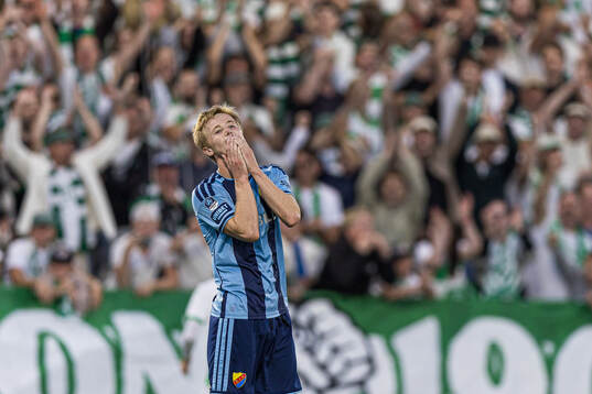 Djurgårdens Bo Hegland deppar