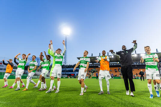 Västerås spelare jublar