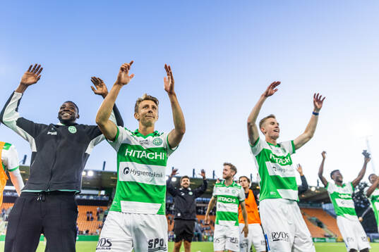 Västerås spelare jublar