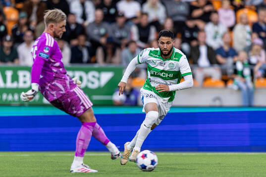 Djurgårdens målvakt Jacob Rinne och Västerås