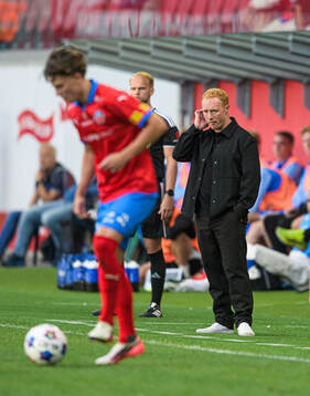 Helsingborgs manager Stevie Grieve
