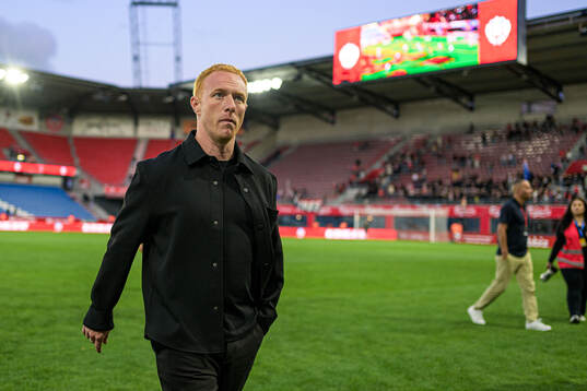 Helsingborgs manager Stevie Grieve