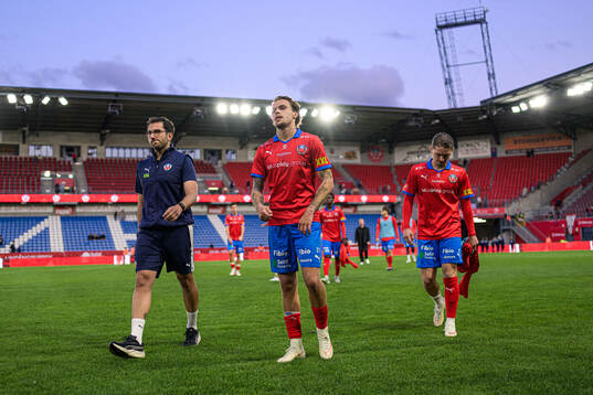 Helsingborgs Julian Larsson och Timothe Rupil deppar