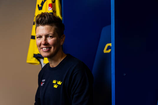 Sveriges förbundskapten Erika Holst