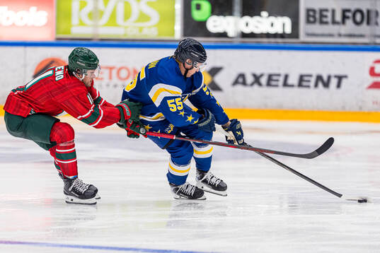 Frölundas Samuel Fagemo och HV71s Andreas Borgman