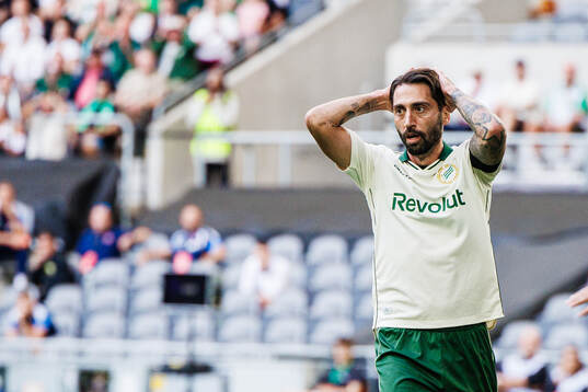 Nahir Besara of Hammarby looks dejected