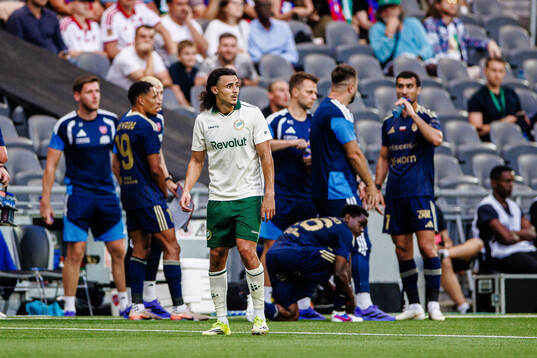 Amin Boudri of Hammarby receives a red card