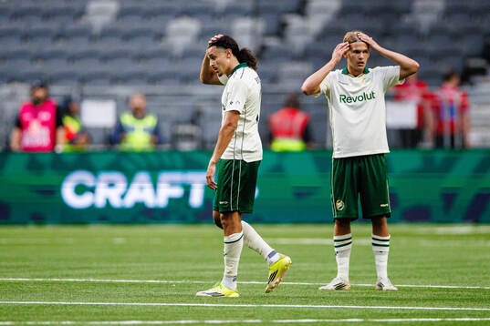 Amin Boudri of Hammarby receives a red card