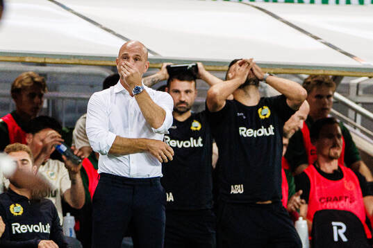 coach Henrik Rydström coach Henrik Rydström looks dejected