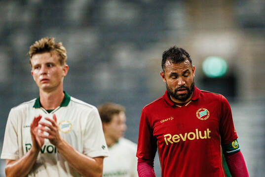 goalkeeper Warner Hahn of Hammarby looks dejected