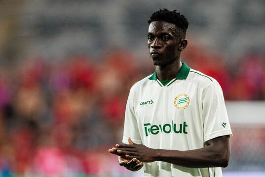 Suwaibou Kebbeh of Hammarby looks dejected