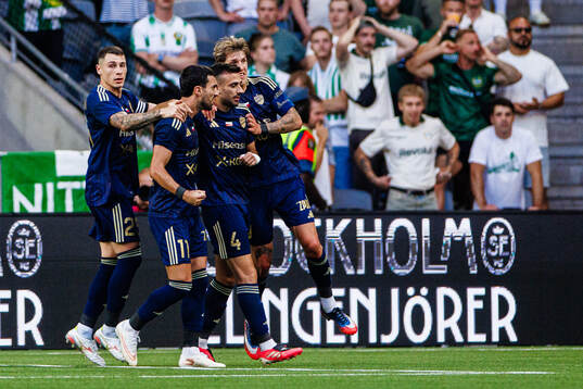 Mahir Emreli of Rakow celebrates