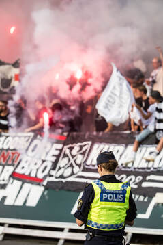 Supporterpolis på plats på Borlänge Energi Arena