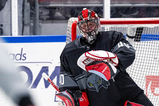 Malmö Redhawks målvakt Oskar Blomgren