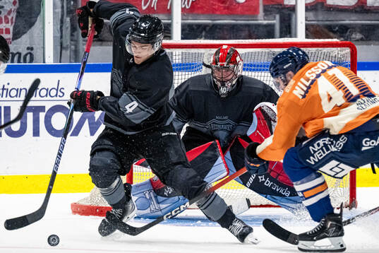 Malmö Redhawks målvakt Oskar Blomgren