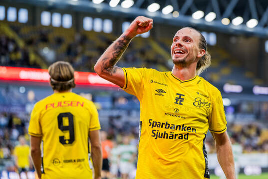 Elfsborgs Niklas Hult jublar