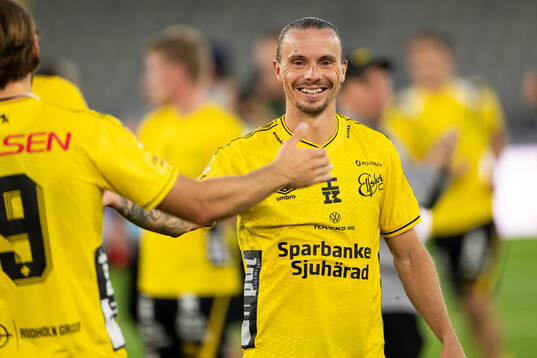 Elfsborgs Niklas Hult jublar