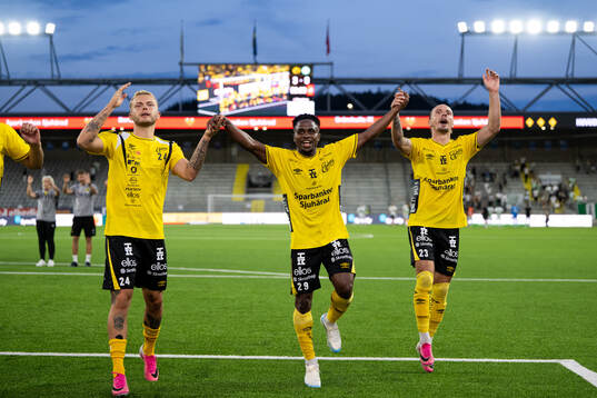 Elfsborgs Frederik Ihler, Momoh Ibrahim Kamara och Niklas