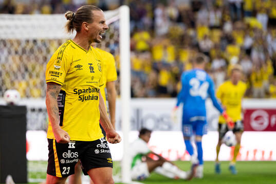 Elfsborgs Niklas Hult jublar