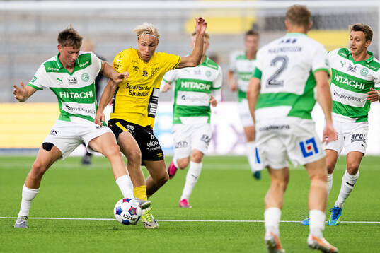 Västerås Philip Bonde och Elfsborgs Leo Östman