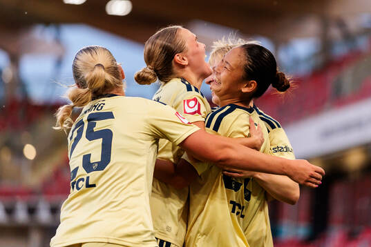 Djurgårdens Urara Watanabe jublar