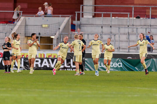 Djurgårdens spelare jublar