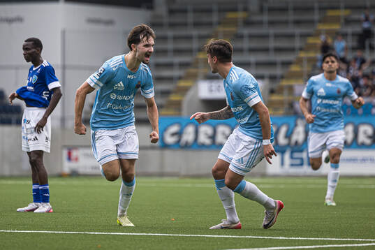 Gefles Lukas Vikgren jublar