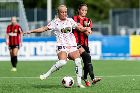 Häckens Alva Selerud och Brommapojkarnas Vera Blom